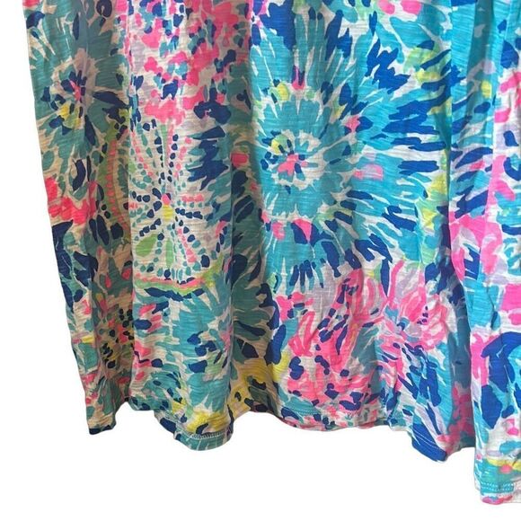 Lilly Pulitzer Women's V-Neck Knit Midi Dress Colorful Print - Picture 4 of 5